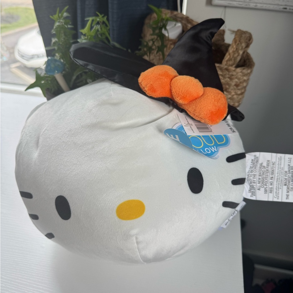 Hello Kitty Sanrio Witch Cloud Pillow Halloween